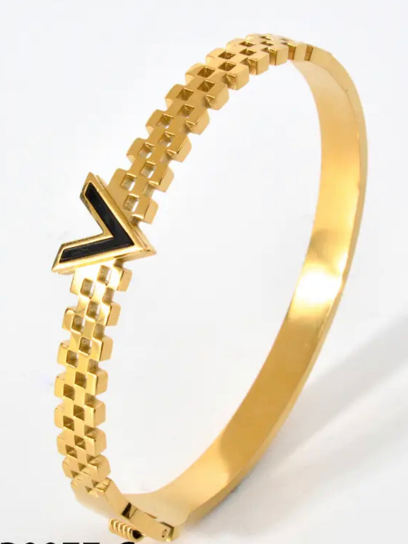 V Mesh Couple Bangle (Vuitton Inspired)