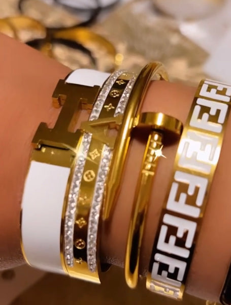 Fendi-Galore Inspired Bangle – Rock Your Presence LLC.