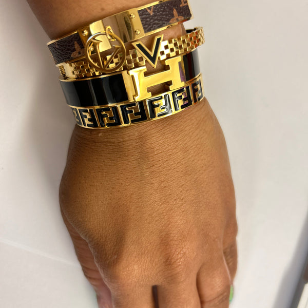 Black & Gold Inspired Bangles (Set B)