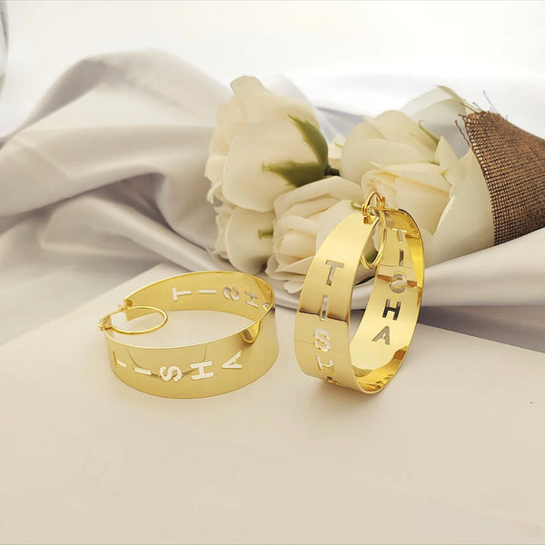 Tasha Name Hoops(Chunky Style)