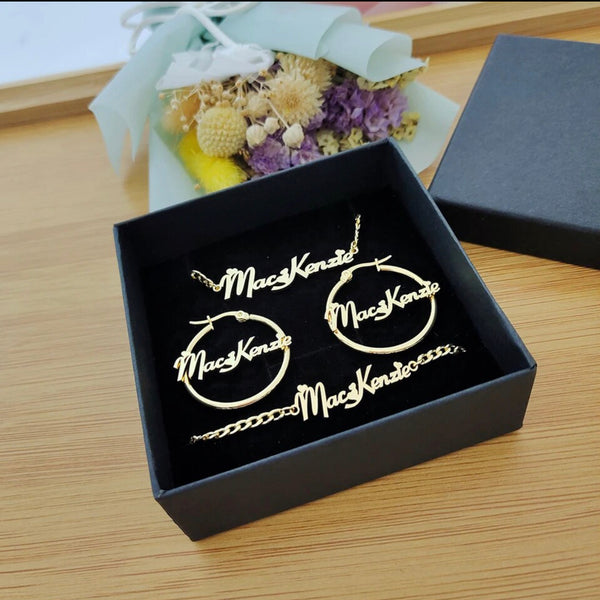 3Pc Jewelry Name Set (Kate Set)