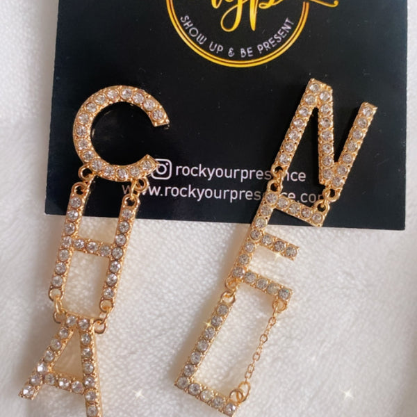 Chanel Letter Earrings (Inspired by..)