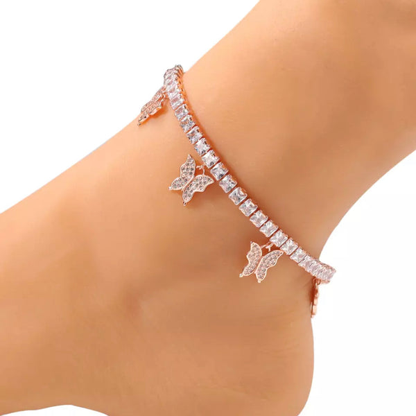 Butterfly Tennis Anklet