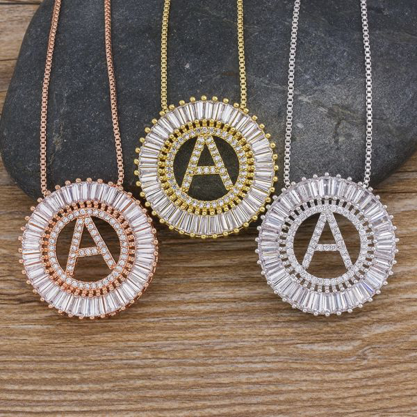 Round Baguette Necklace