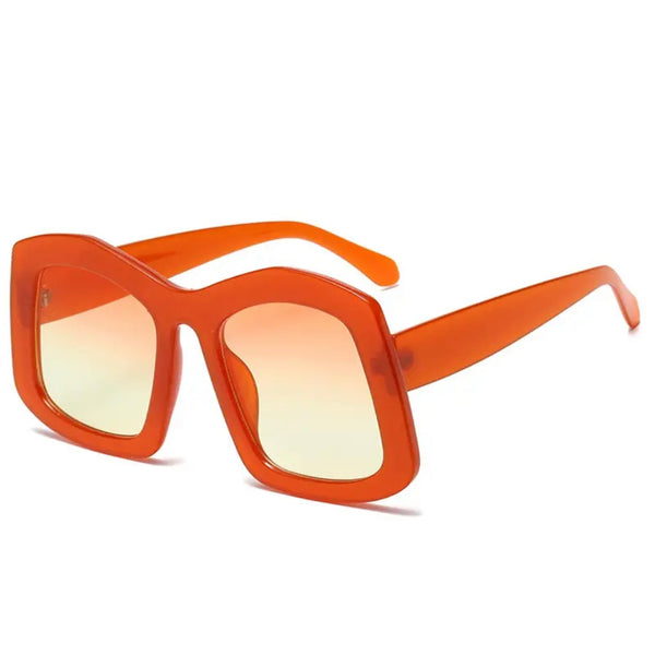 Orange Jackie O  Vintage Sunglasses