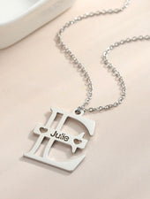 Letter Name Necklace (Hollow)