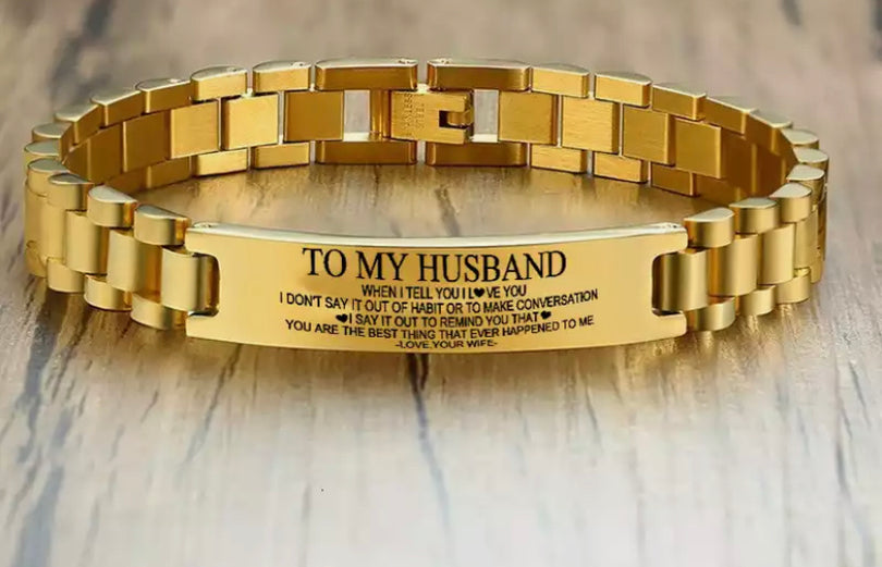 Men Personalized ID Bracelet