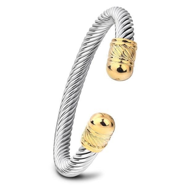 Twisting Line Bangles