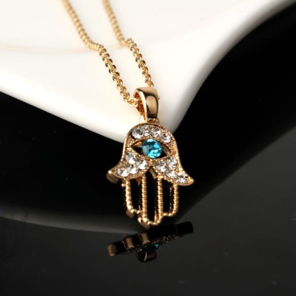 Hamsa Gold Necklace - Gang of Chains