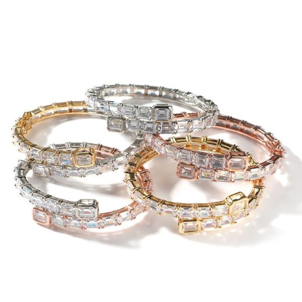 Icy Baguette Bangle