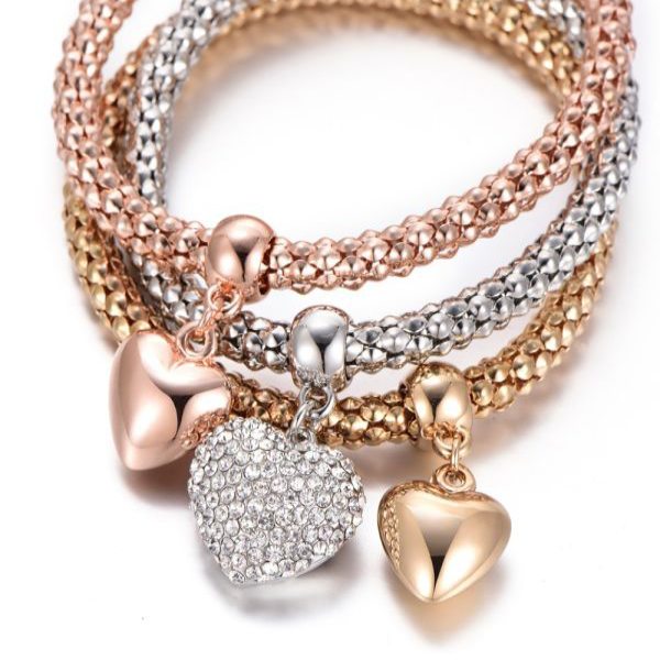 Trio Mix Charms Bracelets