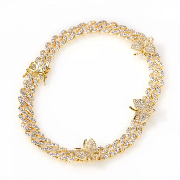 Butterfly Cuban Bracelet