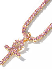 Ms. Bossy (Ankh) Cross Pendant Necklace
