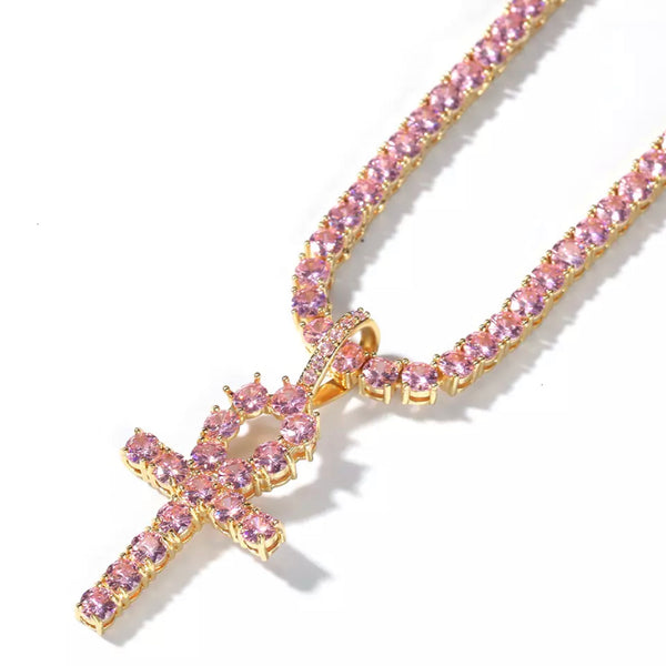 Ms. Bossy (Ankh) Cross Pendant Necklace